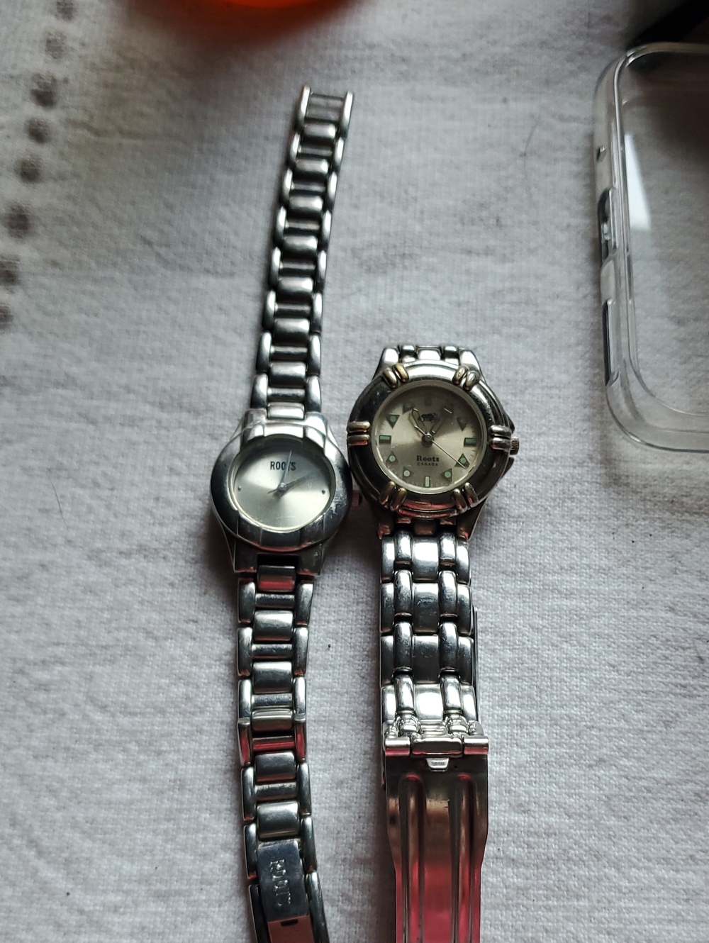 Roots Two-Tone Stainless Bracelet Watches - Silver